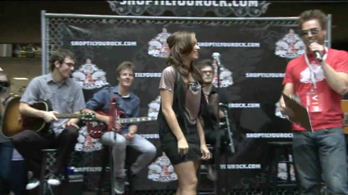 Demi Lovato  Live at Glendale Galleria  in LA for Cambio in HD 00070