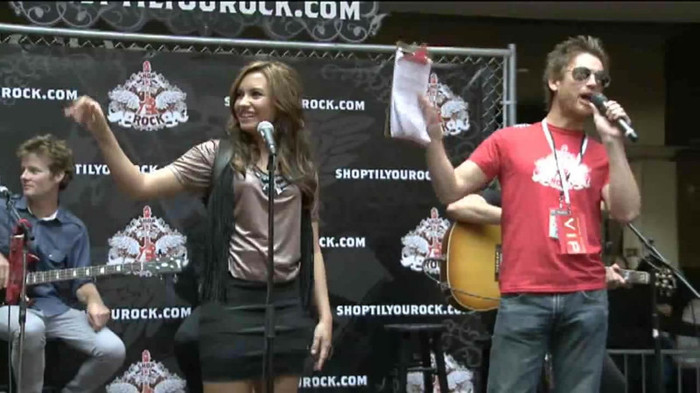 Demi Lovato  Live at Glendale Galleria  in LA for Cambio in HD 00243
