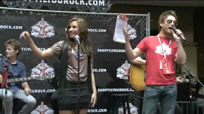 Demi Lovato  Live at Glendale Galleria  in LA for Cambio in HD 00244