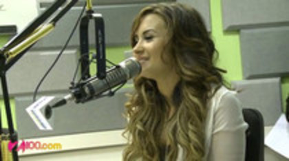 Demi Lovato In-Studio - Z100 New York (47)