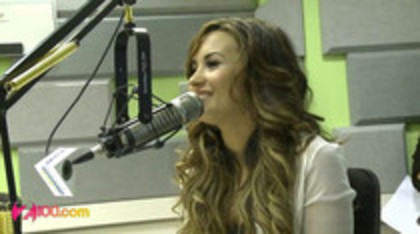 Demi Lovato In-Studio - Z100 New York (25)