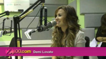 Demi Lovato In-Studio - Z100 New York (66)