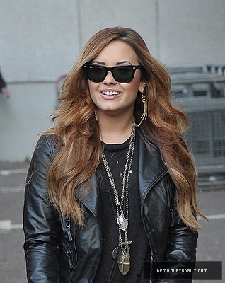 Demi (1) - Demitzu - 02 04 2012 - Leaving the ITV Daybreak Studios in London UK