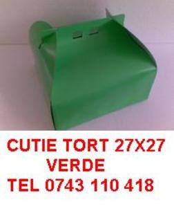 CUTIE TORT 27 X 27 VERDE - CUTII TORT