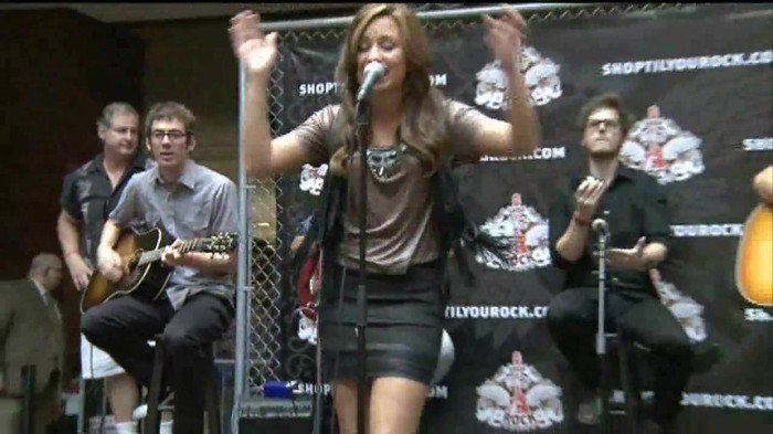 Demi Lovato  Live at Glendale Galleria  in LA for Cambio in HD 02098 - Demilush - Live at Glendale Galleria in LA for Cambio Part oo4