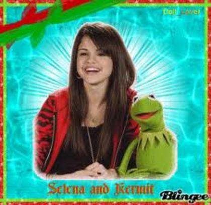 sely and k - Selena si Kermit