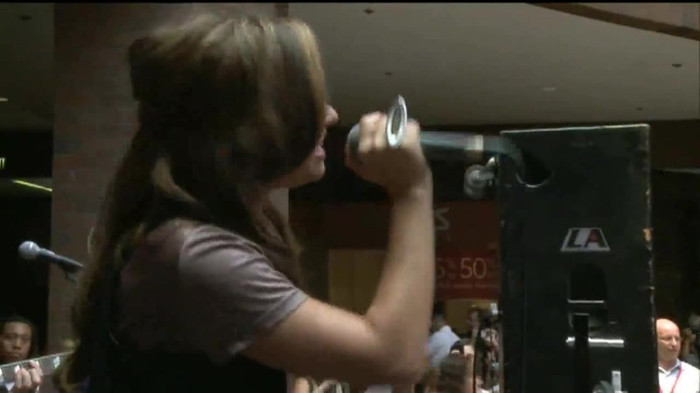 Demi Lovato  Live at Glendale Galleria  in LA for Cambio in HD 05120