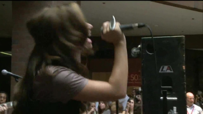 Demi Lovato  Live at Glendale Galleria  in LA for Cambio in HD 05125