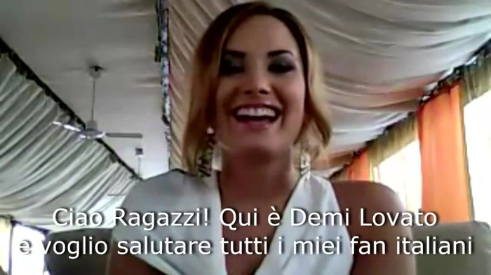 Demi Lovato - Message for her Italian Fans 047