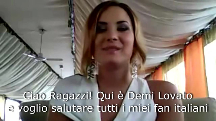 Demi Lovato - Message for her Italian Fans 063