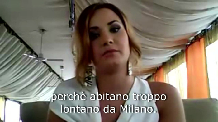 Demi Lovato - Message for her Italian Fans 533