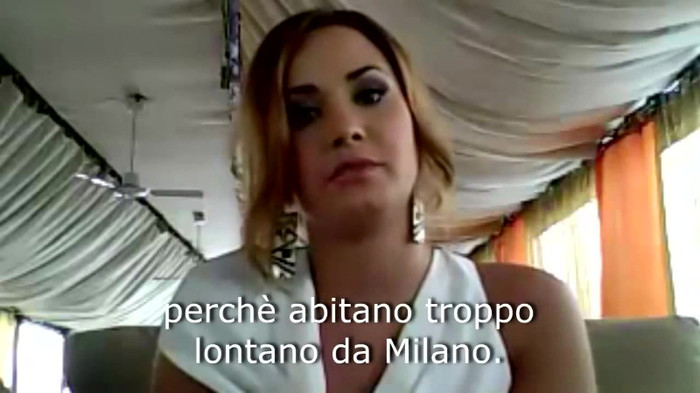 Demi Lovato - Message for her Italian Fans 534