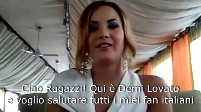 Demi Lovato - Message for her Italian Fans 094