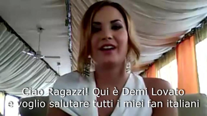 Demi Lovato - Message for her Italian Fans 096