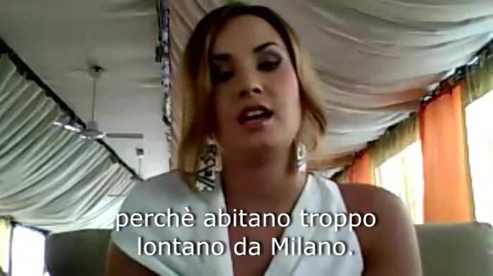 Demi Lovato - Message for her Italian Fans 554