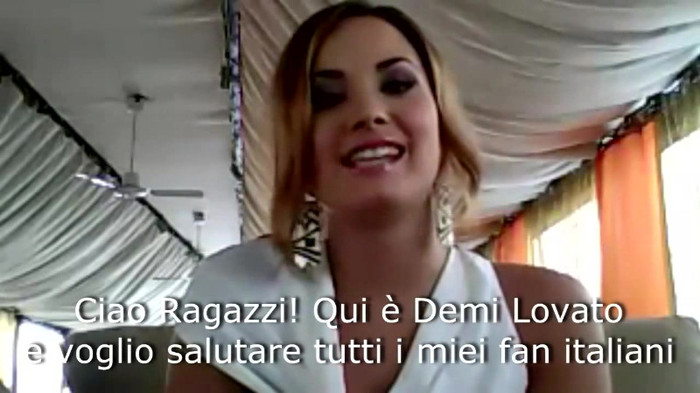 Demi Lovato - Message for her Italian Fans 119