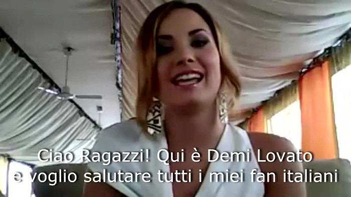 Demi Lovato - Message for her Italian Fans 121