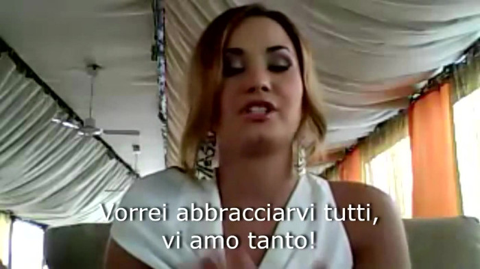 Demi Lovato - Message for her Italian Fans 595