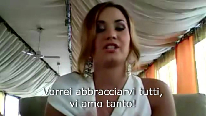 Demi Lovato - Message for her Italian Fans 596