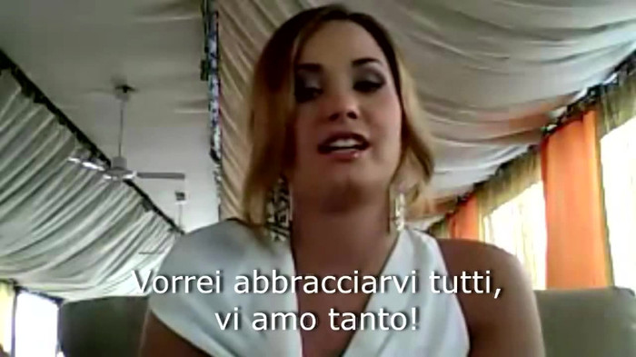 Demi Lovato - Message for her Italian Fans 602