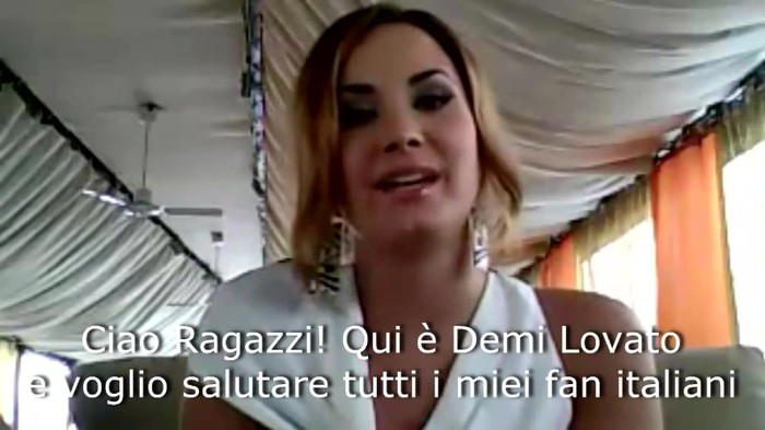 Demi Lovato - Message for her Italian Fans 148
