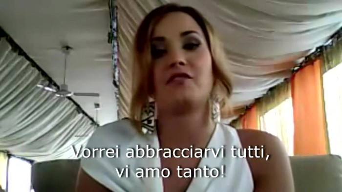 Demi Lovato - Message for her Italian Fans 608