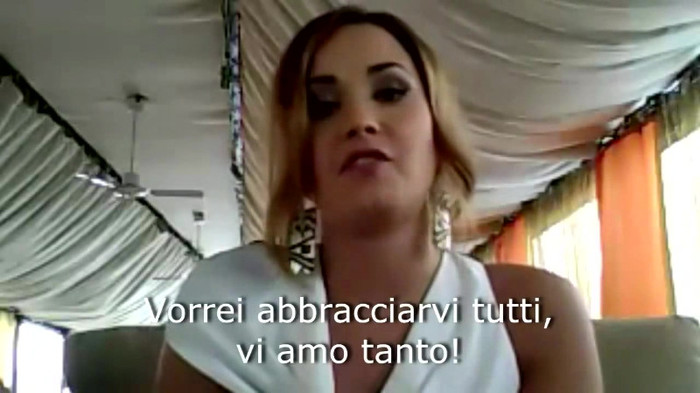 Demi Lovato - Message for her Italian Fans 609