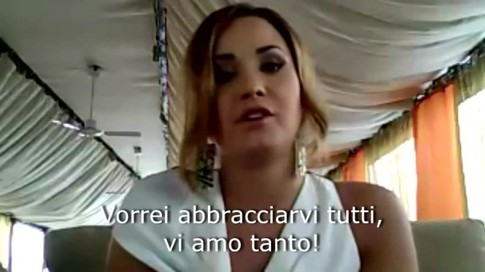 Demi Lovato - Message for her Italian Fans 619