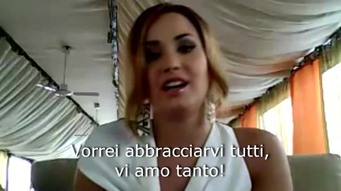 Demi Lovato - Message for her Italian Fans 626