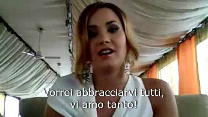 Demi Lovato - Message for her Italian Fans 631
