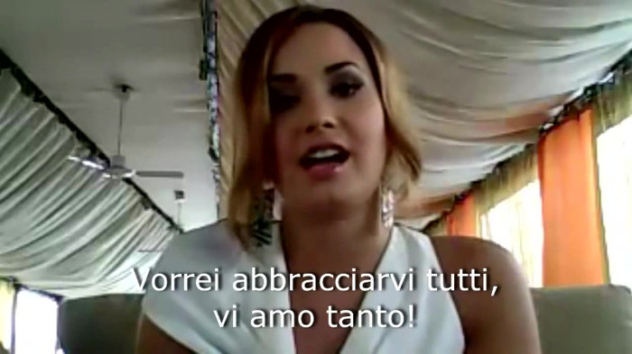 Demi Lovato - Message for her Italian Fans 635