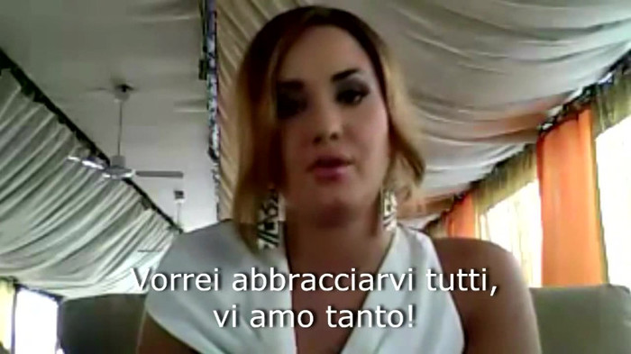 Demi Lovato - Message for her Italian Fans 659
