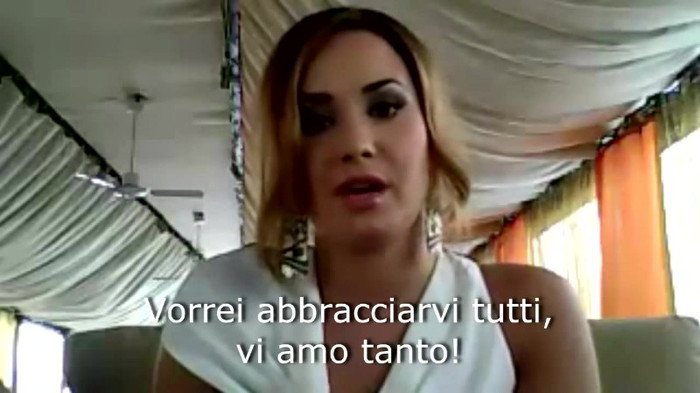 Demi Lovato - Message for her Italian Fans 665