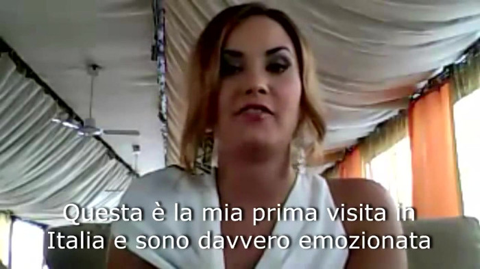 Demi Lovato - Message for her Italian Fans 209
