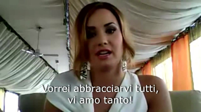 Demi Lovato - Message for her Italian Fans 669