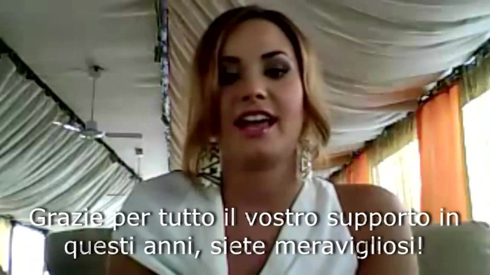 Demi Lovato - Message for her Italian Fans 689