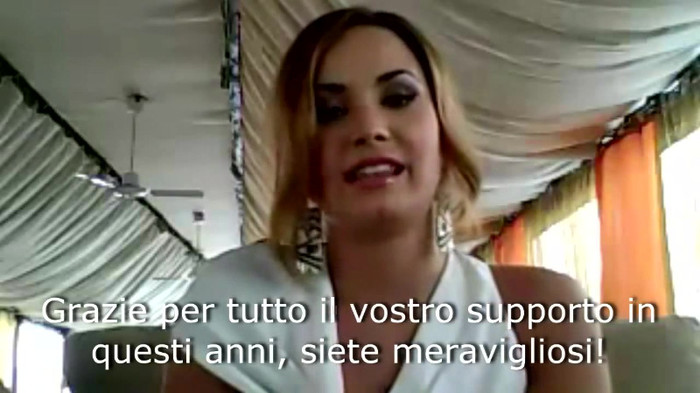 Demi Lovato - Message for her Italian Fans 719