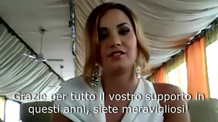 Demi Lovato - Message for her Italian Fans 731