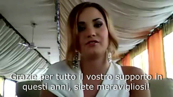 Demi Lovato - Message for her Italian Fans 734
