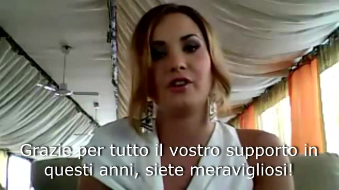 Demi Lovato - Message for her Italian Fans 738 - Demilush - Message for her Italian Fans Part oo1