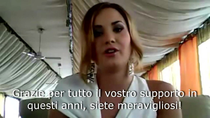 Demi Lovato - Message for her Italian Fans 739 - Demilush - Message for her Italian Fans Part oo1