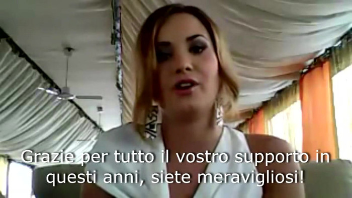 Demi Lovato - Message for her Italian Fans 741