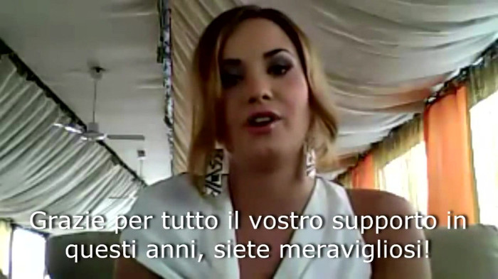 Demi Lovato - Message for her Italian Fans 742 - Demilush - Message for her Italian Fans Part oo1