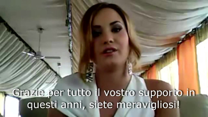 Demi Lovato - Message for her Italian Fans 746