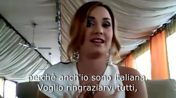 Demi Lovato - Message for her Italian Fans 305 - Demilush - Message for her Italian Fans