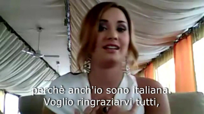 Demi Lovato - Message for her Italian Fans 307 - Demilush - Message for her Italian Fans