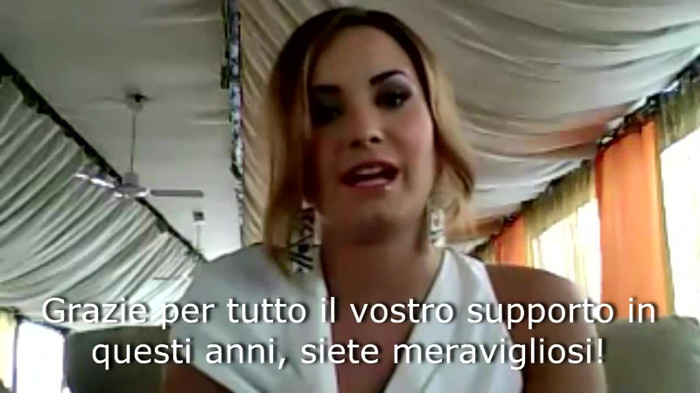 Demi Lovato - Message for her Italian Fans 774