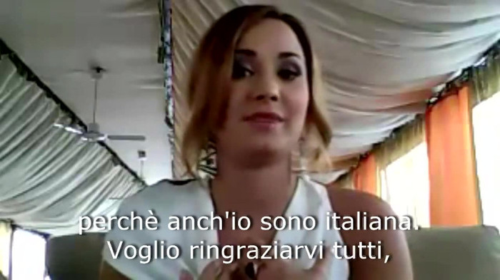 Demi Lovato - Message for her Italian Fans 313 - Demilush - Message for her Italian Fans
