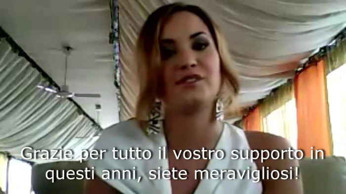 Demi Lovato - Message for her Italian Fans 784 - Demilush - Message for her Italian Fans Part oo1