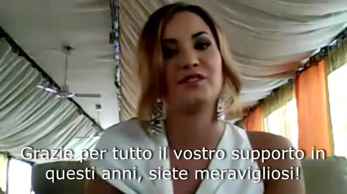 Demi Lovato - Message for her Italian Fans 786